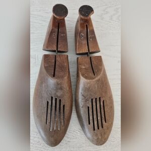 Vintage Wooden Shoe Trees  Adjustable Solid Wood Pair